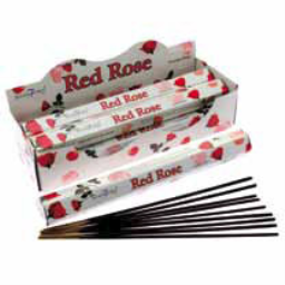 international Gifts - Red Rose Incense Sticks 9``